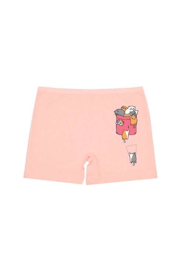 Öts Girls' 6-Pack Colorful Printed Stretch Boxers