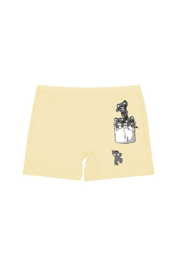 Öts Girls' 6-Pack Colorful Printed Stretch Boxers