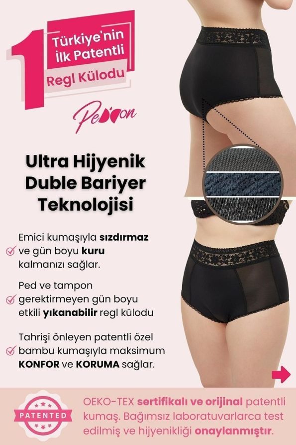 PEDDON Classic Midi 2-Pack Ultra Hygienic Washable Period Underwear