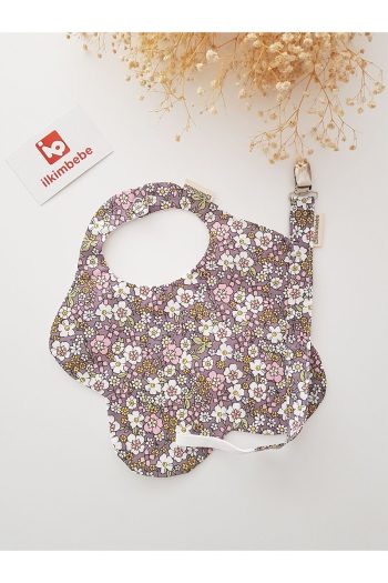 ilkimbebe Baby Bib and Pacifier Clip Set