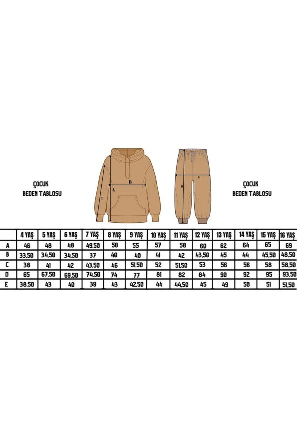 FYK KIDS Boys' Pocketed Print Detail Tracksuit