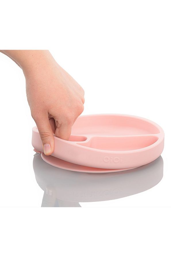 OiOi Silicone Feeding Set 5-Piece - Pinky Pink