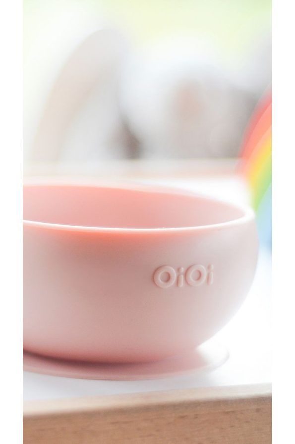 OiOi Silicone Feeding Set 5-Piece - Pinky Pink