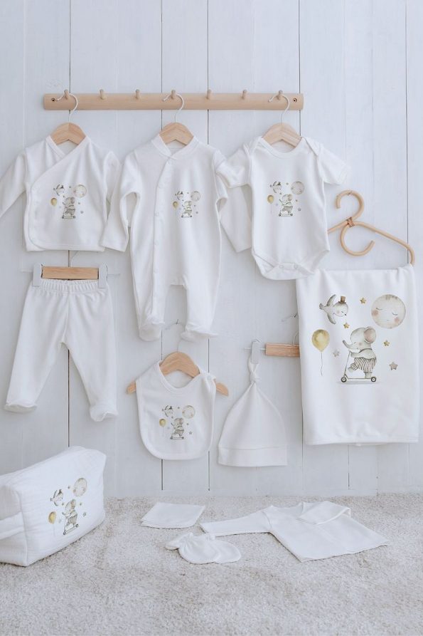 Tuğba Swan Organic 11-Piece Hospital Set - Little Baby - Elephant Dream