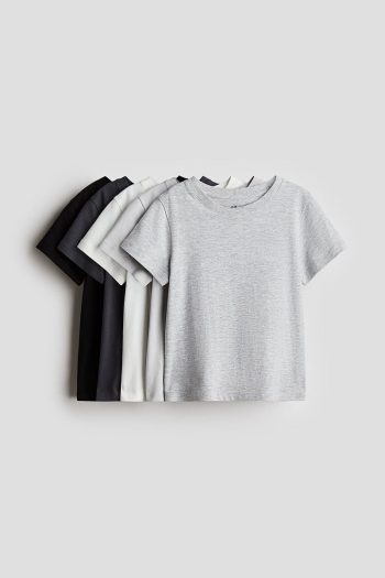 H&M Set of 5 Cotton T-Shirts