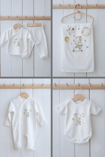 Tuğba Swan Organic 11-Piece Hospital Set - Little Baby - Elephant Dream