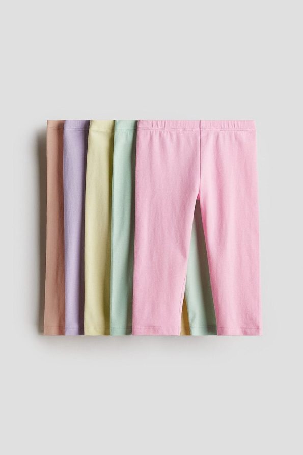 H&M Set of 5 Cotton Capri Leggings