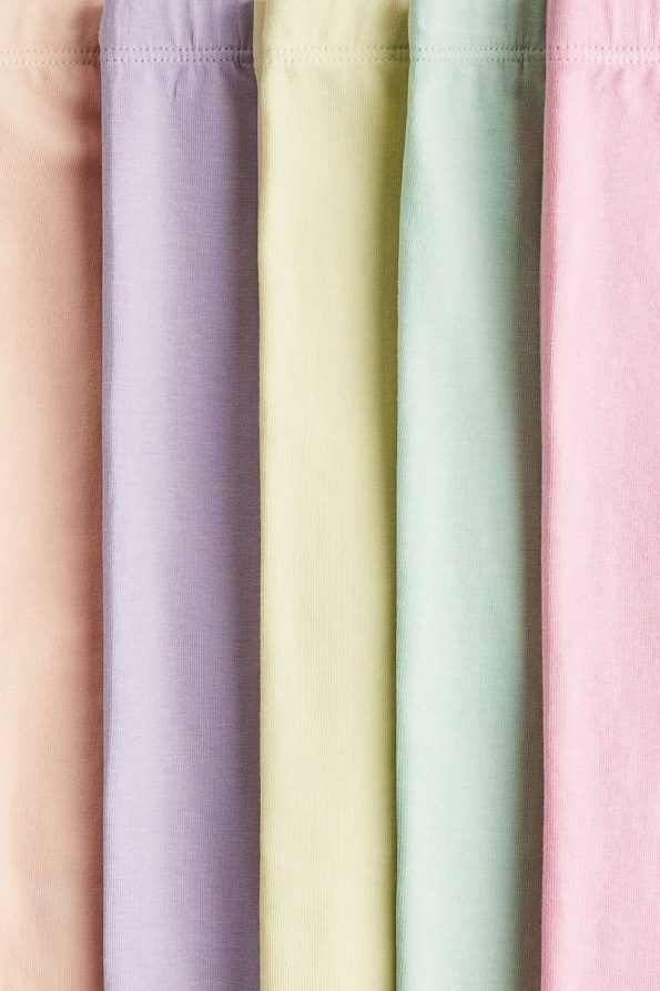 H&M Set of 5 Cotton Capri Leggings