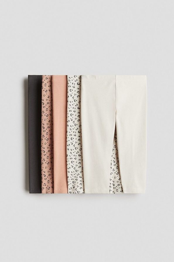 H&M Set of 5 Cotton Capri Leggings