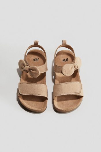 H&M Striped Ankle Sandals