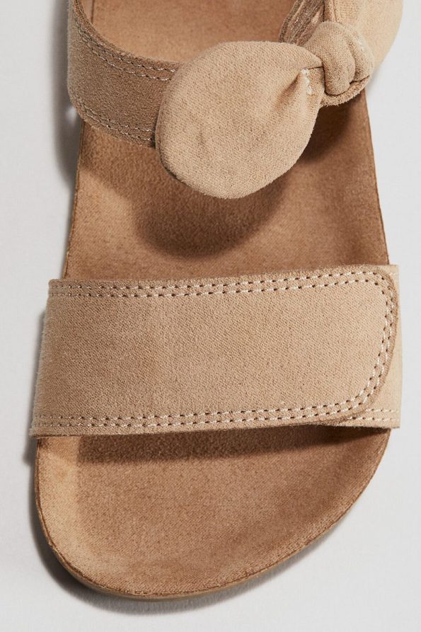 H&M Striped Ankle Sandals