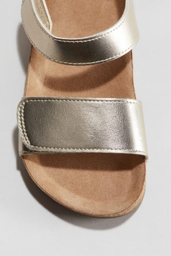 H&M Striped Ankle Sandals
