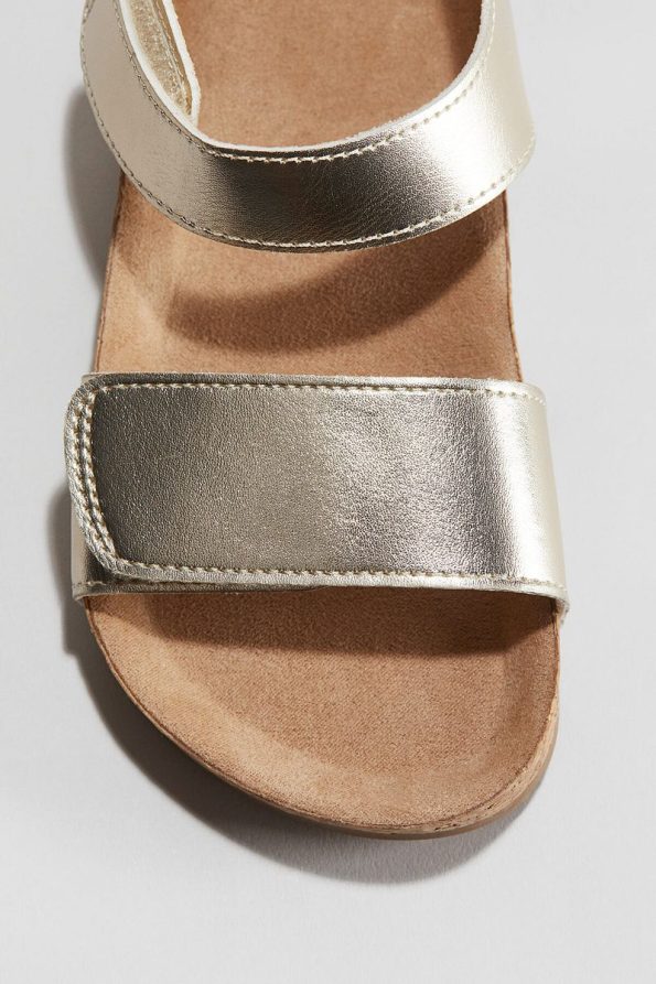 H&M Striped Ankle Sandals
