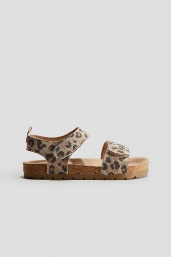 H&M Striped Ankle Sandals