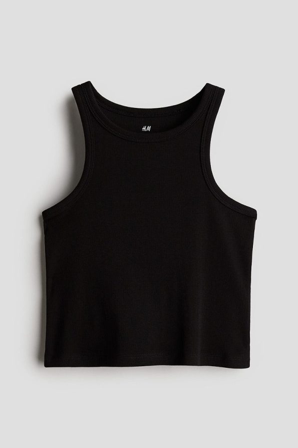 H&M Ribbed Cotton Sleeveless Top