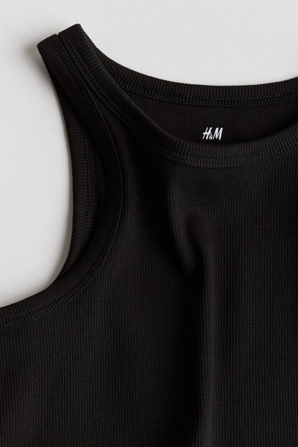 H&M Ribbed Cotton Sleeveless Top