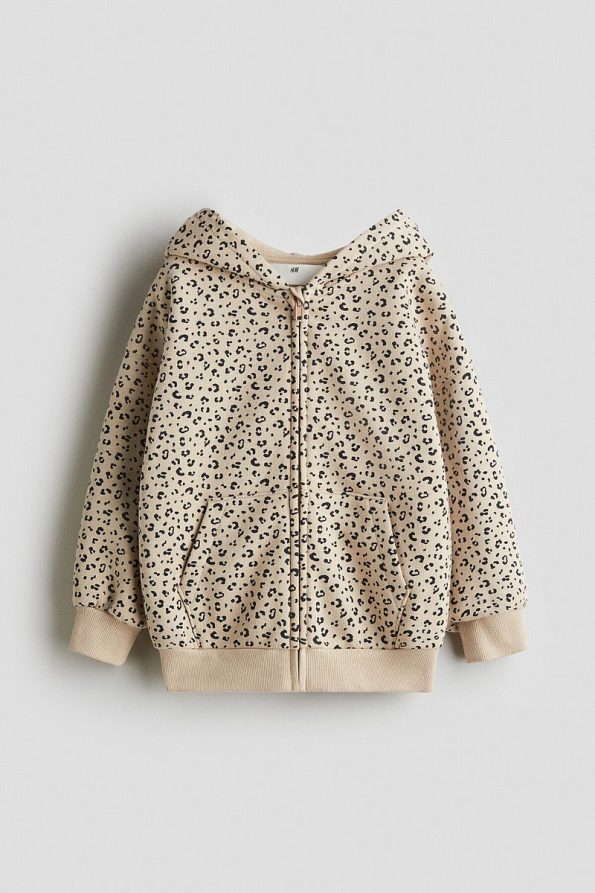 H&M Hooded Zip-Up Oversized Top
