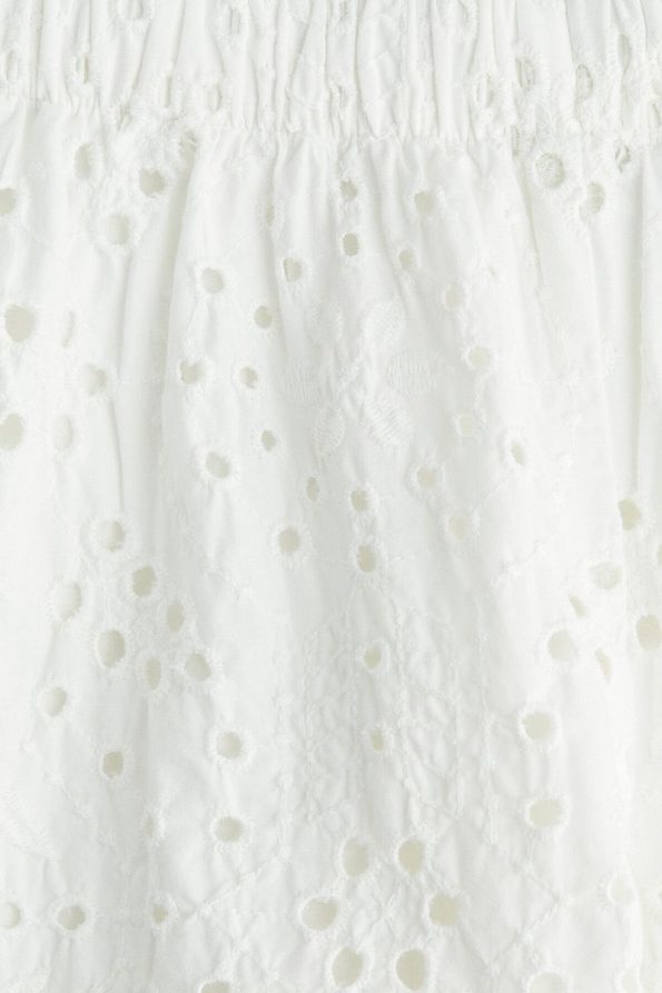 Embroidered Wide Leg Trousers