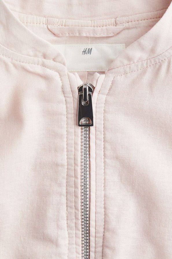 H&M Linen Blend Pilot Jacket