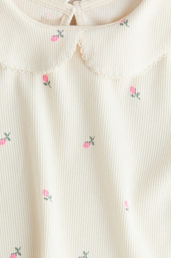 H&M Collared Jersey Top