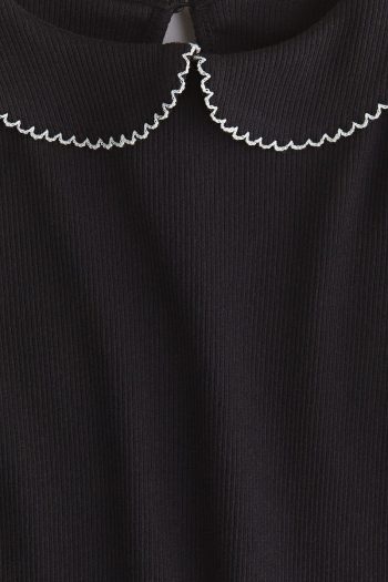 H&M Collared Jersey Top