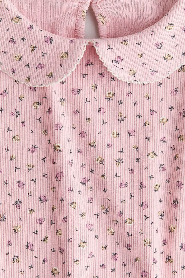 H&M Collared Jersey Top