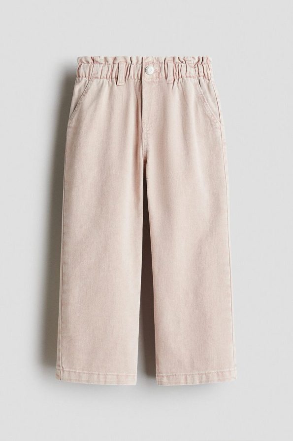 H&M Wide Leg Paper Bag Waist Jeans