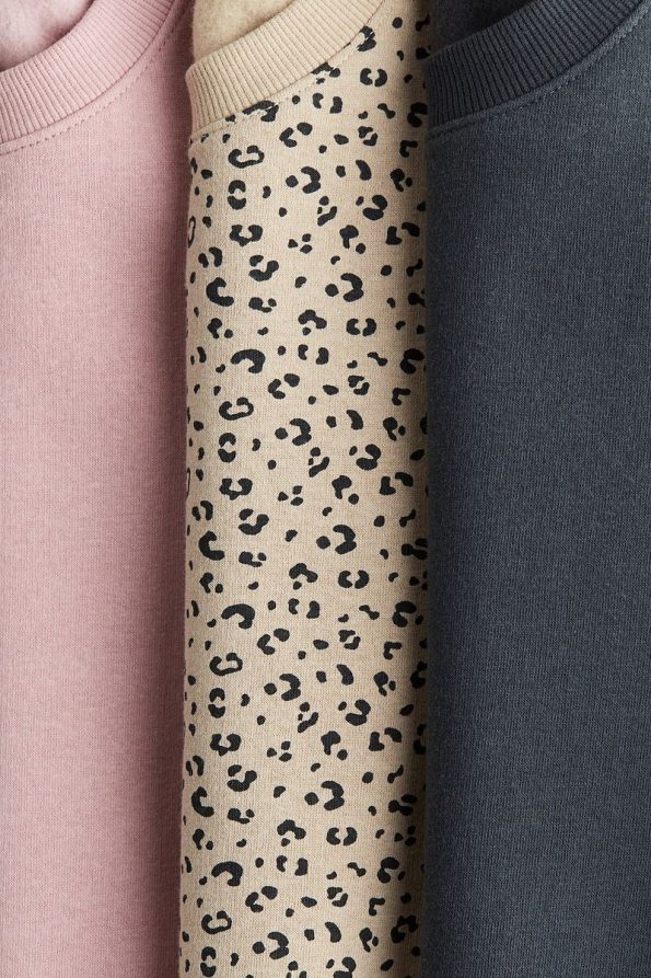 H&M 3-Pack Fleece-Lined Sweatshirts