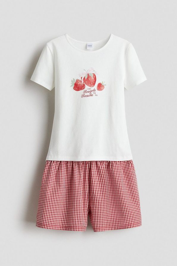 H&M Printed Motif Pajama Set