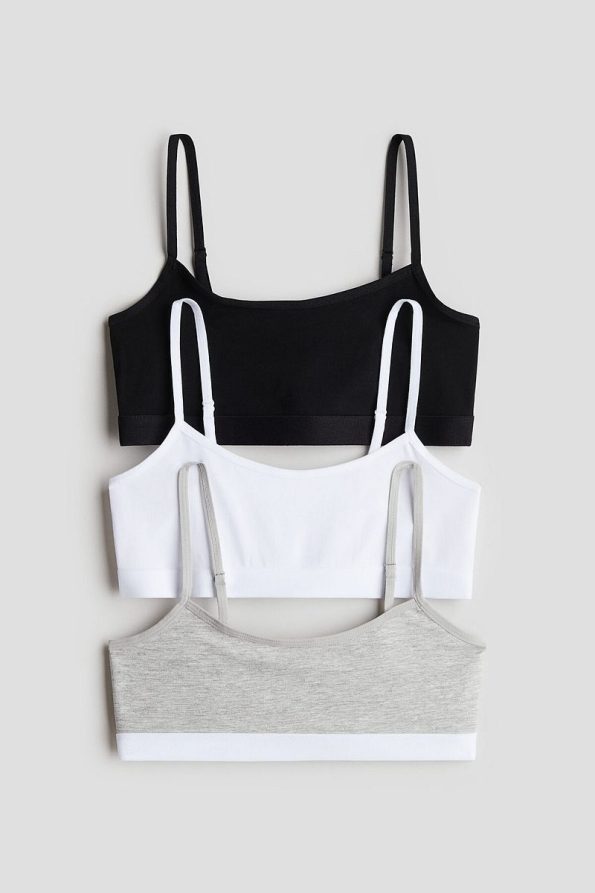 H&M 3-Pack Jersey Tops