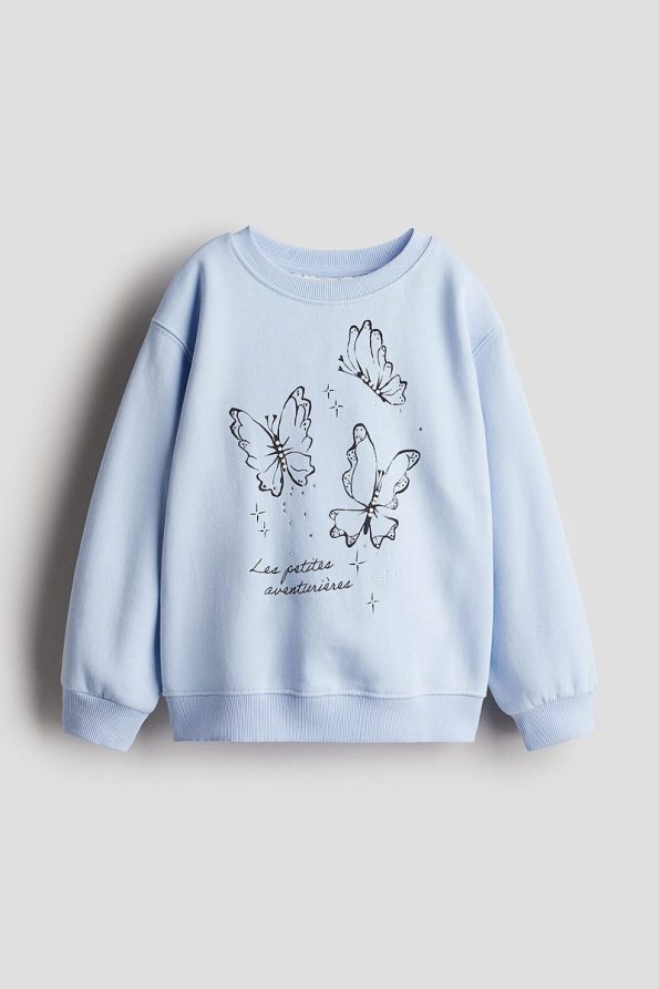 H&M Patterned Detail Sweatshirt