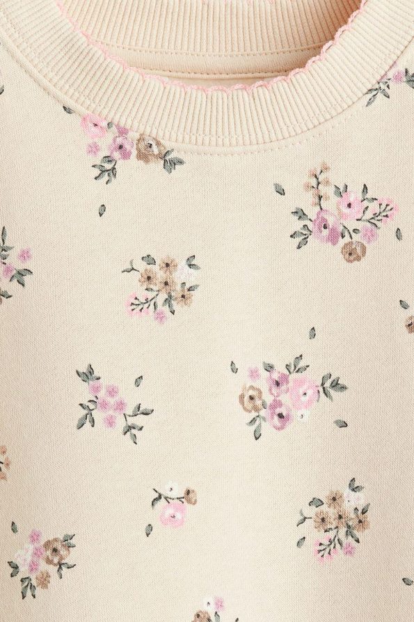 H&M Printed Fleece-Lined Sweatshirt