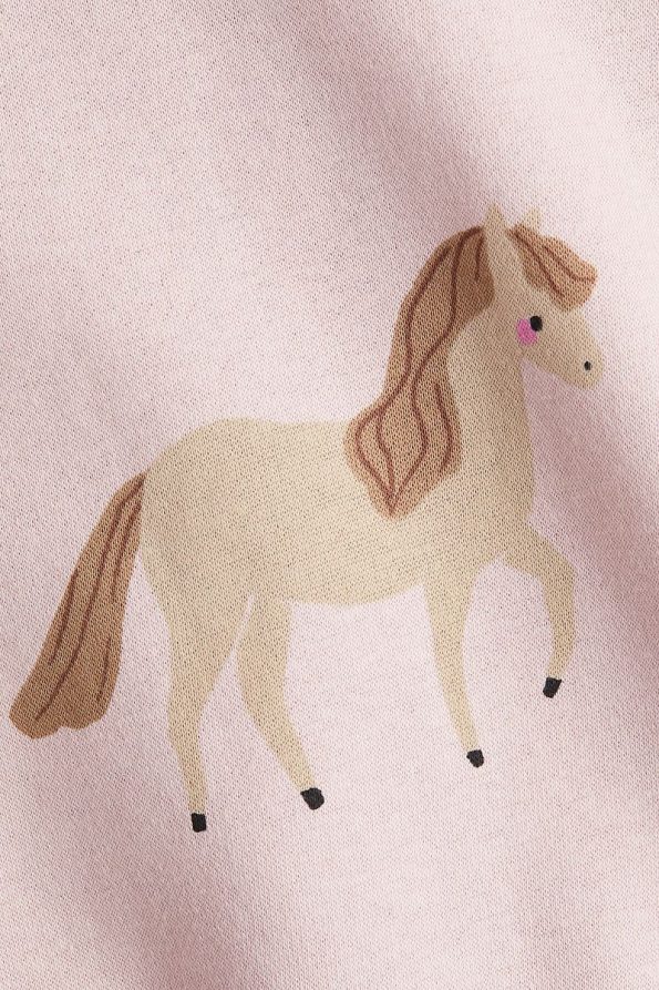 H&M Printed Fleece-Lined Sweatshirt