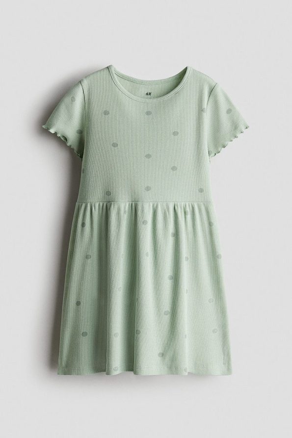 H&M Ribbed Jersey Dress