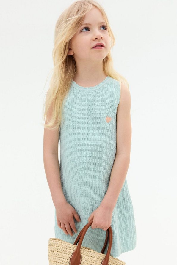 H&M Cotton Textured Dress