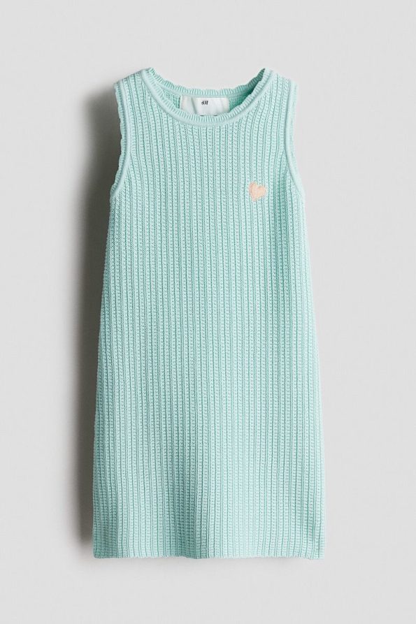 H&M Cotton Textured Dress