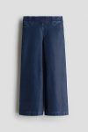 H&M Denim Look Wide Leg Trousers
