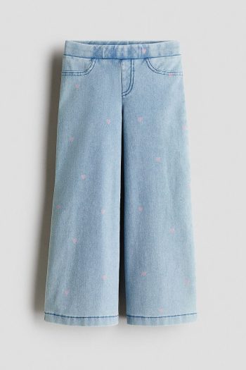 H&M Denim Look Wide Leg Pants