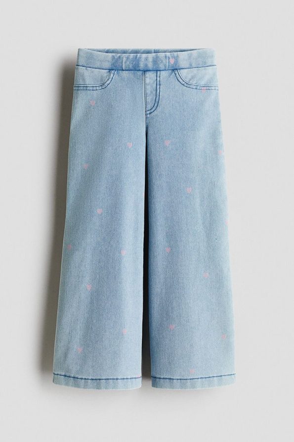 H&M Denim Look Wide Leg Pants