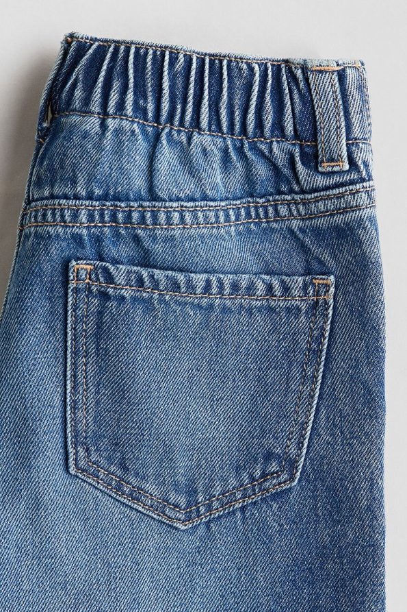H&M Printed Wide Leg Jeans