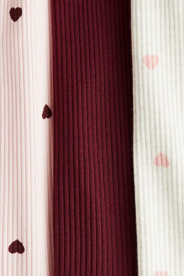 H&M Set of 3 Ruffled Jersey Tops