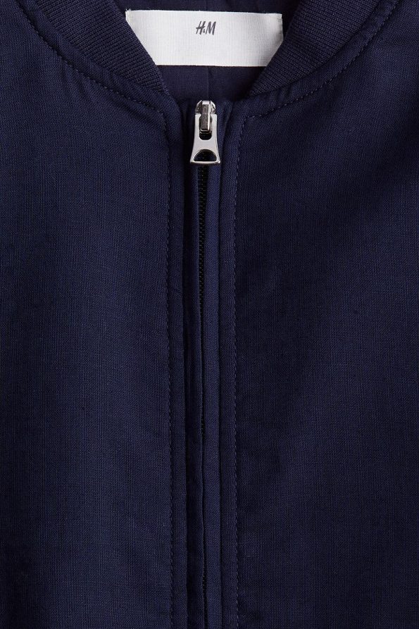 H&M Linen Blend Pilot Jacket