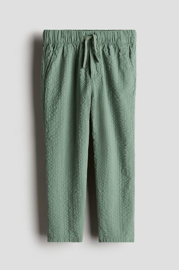 H&M Cotton Pleated Pants