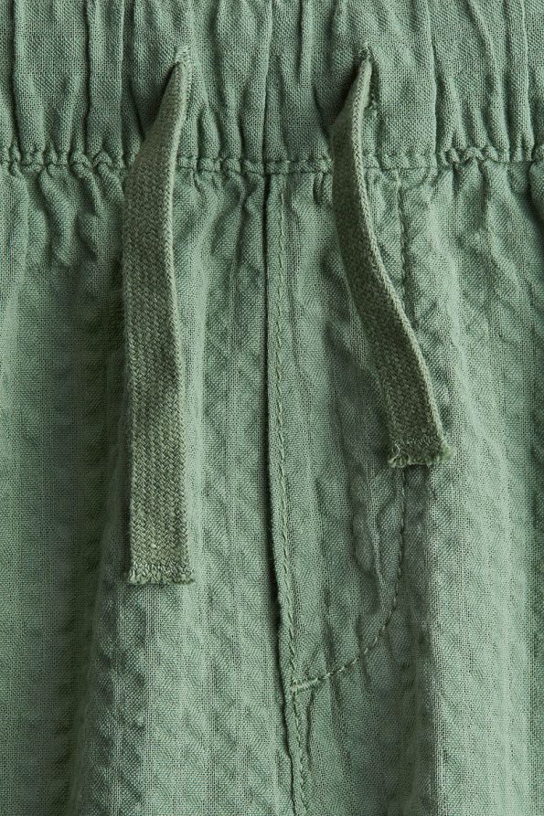 H&M Cotton Pleated Pants