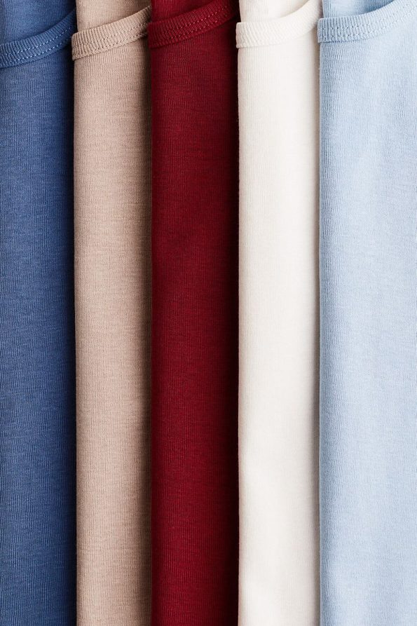 H&M Set of 5 Cotton Sleeveless Tops