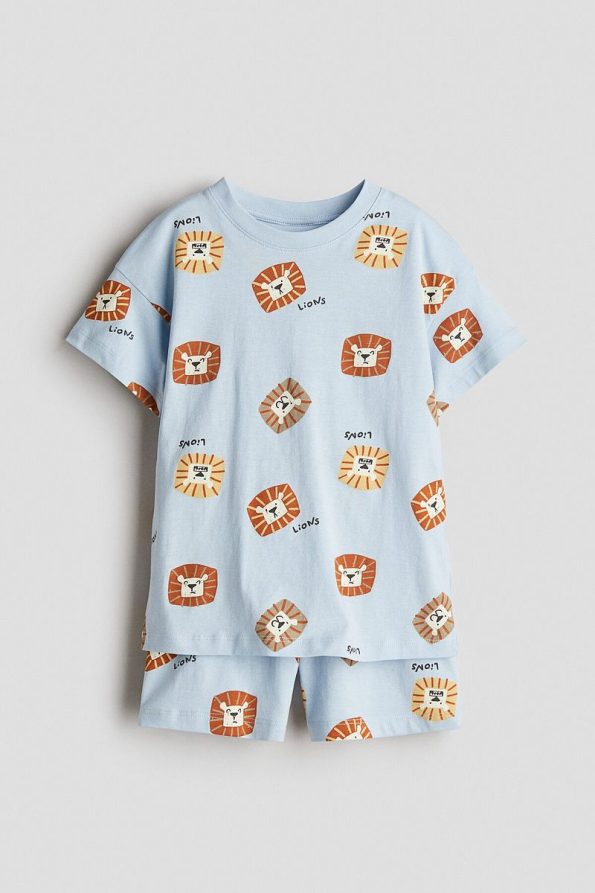 H&M Printed Jersey Pajama Set