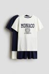 H&M 2-Piece T-Shirt and Shorts Pajama Set