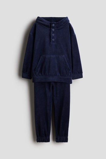 H&M 2-Piece Ribbed Velvet Set