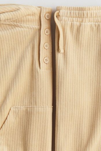 H&M 2-Piece Ribbed Velour Set