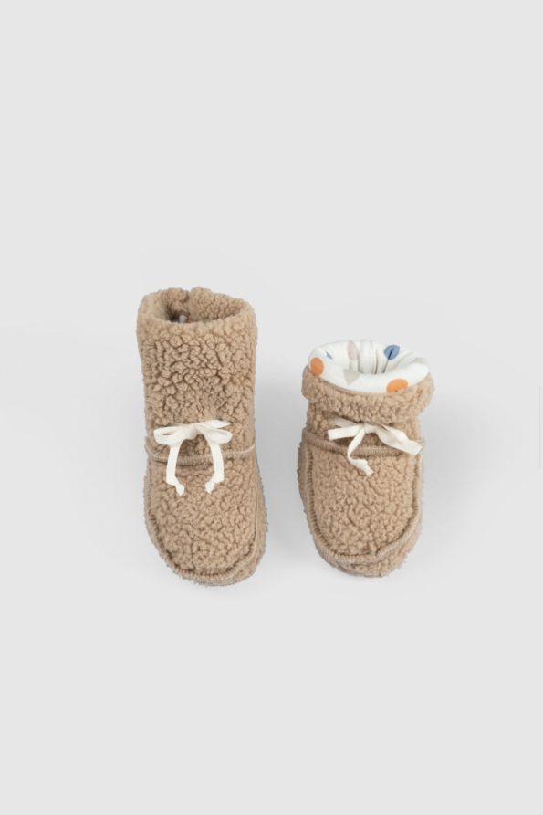 Wellsoft Beige Baby Slippers